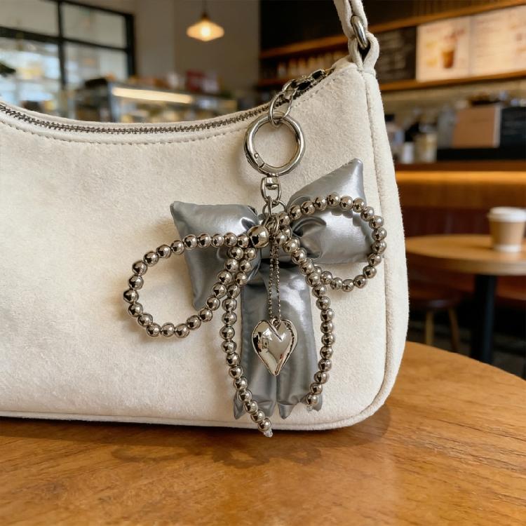 Lovely Pu Bowknot Designs Keychain Bags Backpacks Pendant Handbag Purse Accessories For Fashionable Women