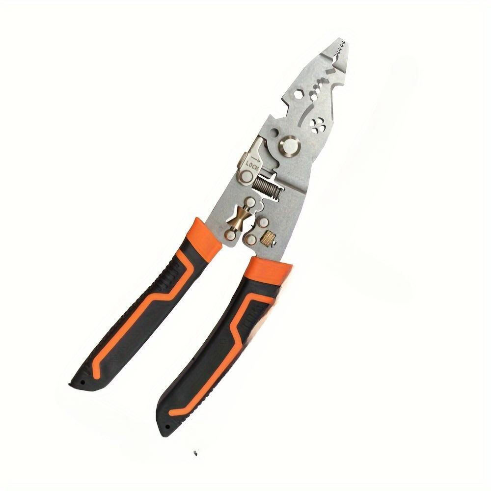 

1 шт. 8-дюймовые толстогубцы с большим раскрытием для обжима кабелей электрика, многофункциональные, для зачистки проводов, снятия изоляции, резки проводов, вытягивания проводов