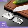 Double-Finger Stainless Steel Vegetable Cutting Guard for Safe Kitchen Use