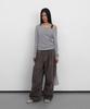 Saendeulig Wide Cargo Cotton Pants_Brown