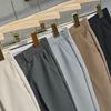 Men's Slim-Fit Tapered Trousers – Solid Color, Casual & Business-Ready