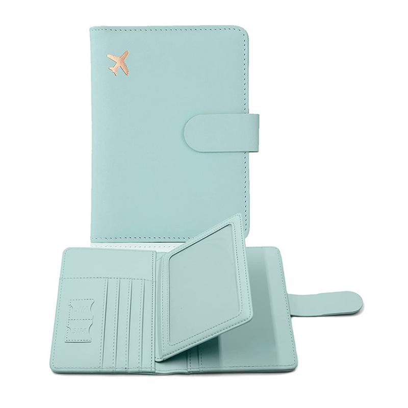 Passport Cover PU Leather Man Women Travel Passport Holder With Credit Card Holder Case Wallet Protector Cover Case