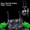 1PC Small Fry Aquarium Isolation Box Spawning Hatching Hatchery Divider Fish Breeding Box with Hook Acrylic Hydroponic Plant Box