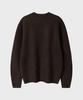 LEIRE Wool Mohair Round Knit [Dark Brown]