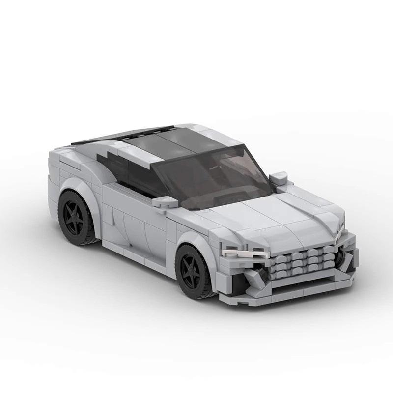 Sports Car Racing MOC Small Particle Assembled Puzzle Building Blocks Car Model Set 8 Grid Car Series Gift
