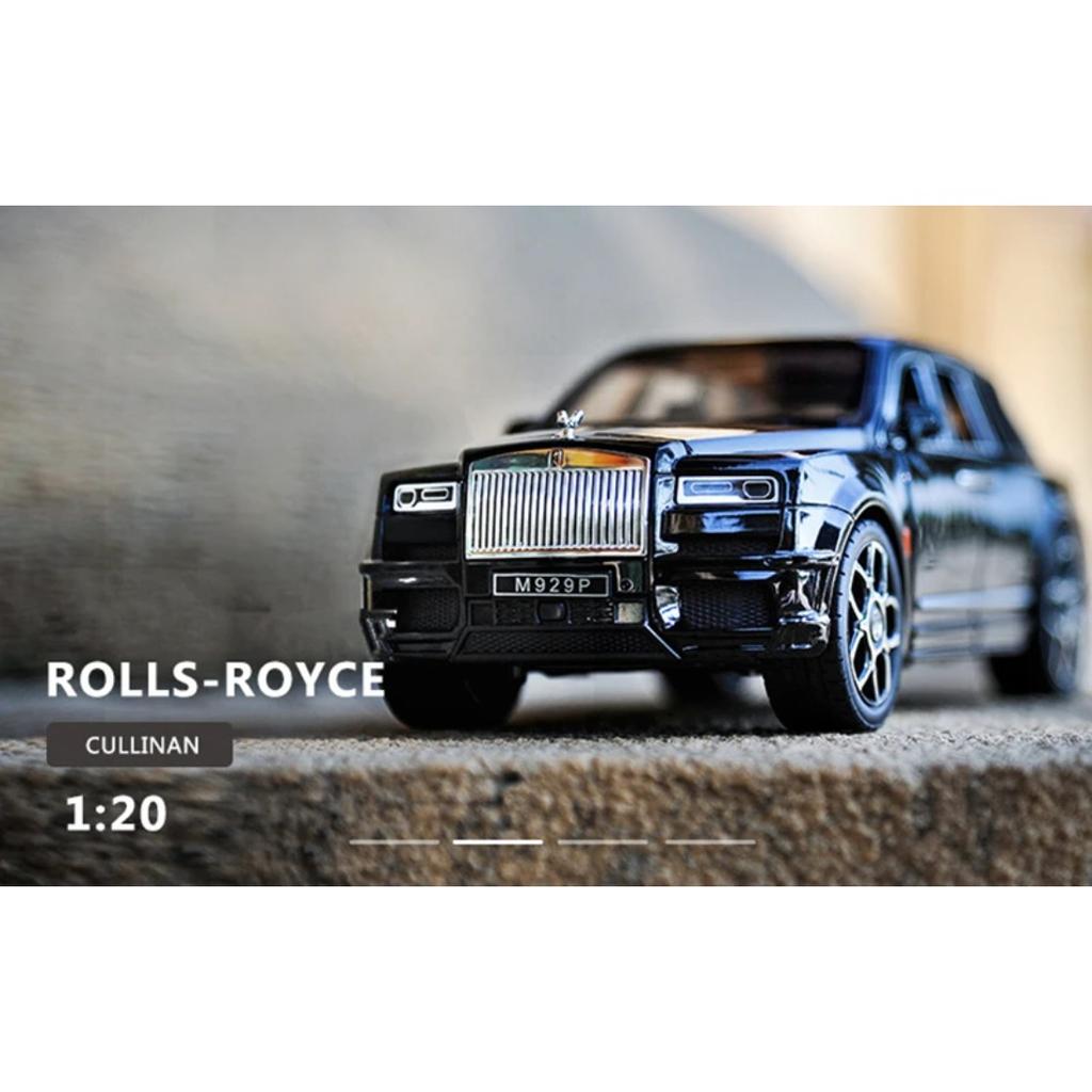 Large Size 1/20 Rolls Royce SUV Cullinan Alloy Luxy Car Model Diecast Metal Toy Vehicles Car Model Sound and Light Children Gift