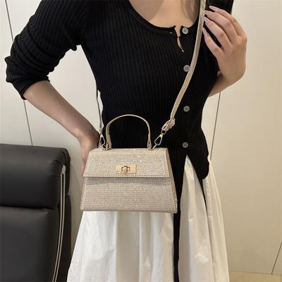 High Texture Handbag Women's 2025 New Trendy Fashion Versatile Shoulder Messenger Bag Retro Small Square Bag