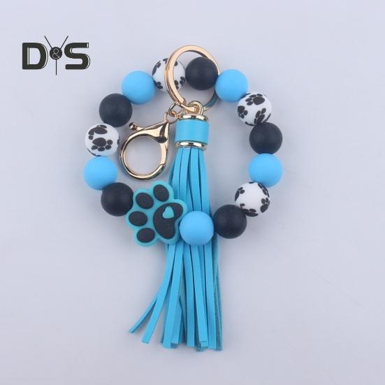 Силиконовый браслет с бусинами — фото 10