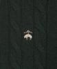 Brooks Brothers Cable Zip-Up Sweater (Dark Green) (Bbwcmbf406)