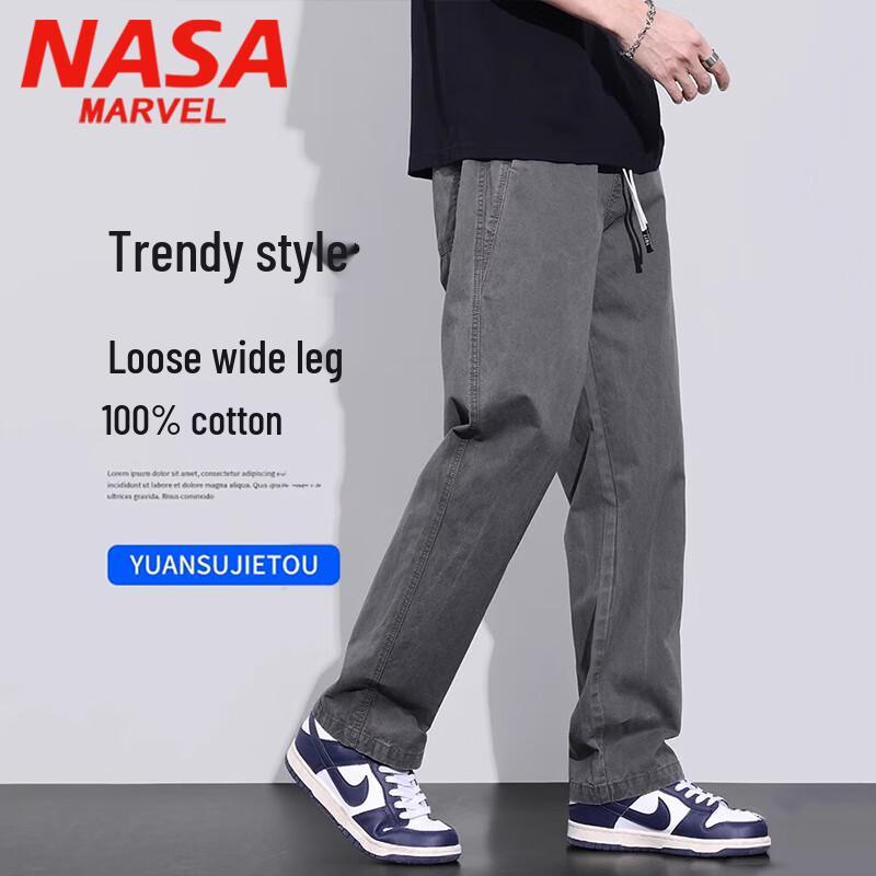 

NASA MARVEL Men s Loose Straight-Leg Casual Pants XL