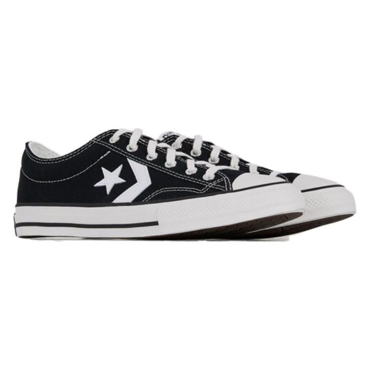 Converse Star Player 76 Comfortable Durable Low Top Canvas Shoes Kids Sneakers Black White A05219C