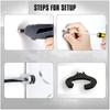 Adjustable Wall Mounted Swords Rack Display Holder Accessory for All Types of Swords 2 Pieces Set Home Organization