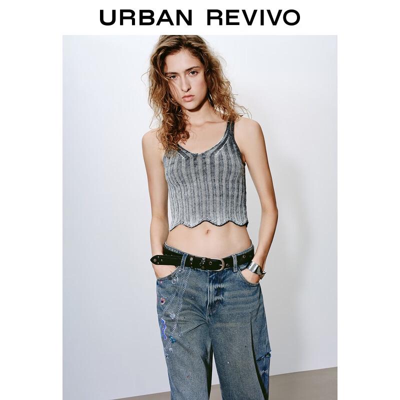 

Женский вязаный топ без рукавов с текстурой UR L