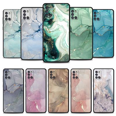 Coque Çanta Telefon Samsung Galaxy A71 A51 A02s A12 A72 A31 A32 4g A21s A52 A41 A53 A73 A33 A22 Pembe Altın Mermer Sanat Moda