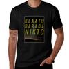 Klaatu Barada Nikto T-Shirt Feuchtigkeitsableitend Schnelltrocknendes T-Shirt
