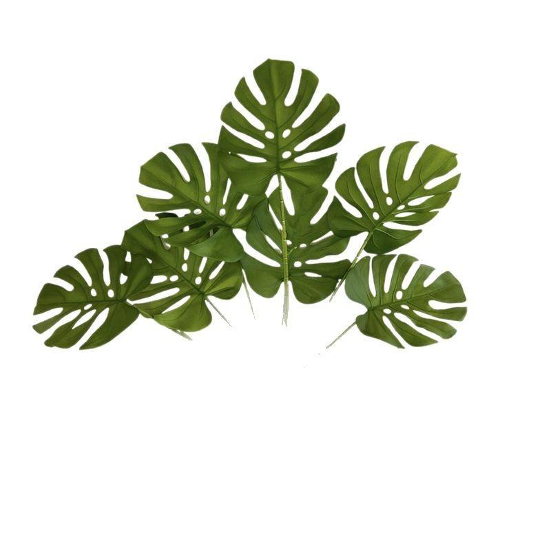 Artificial Green Plant Home Decor With Soft Silicone Leaves For Wedding And Photography Props