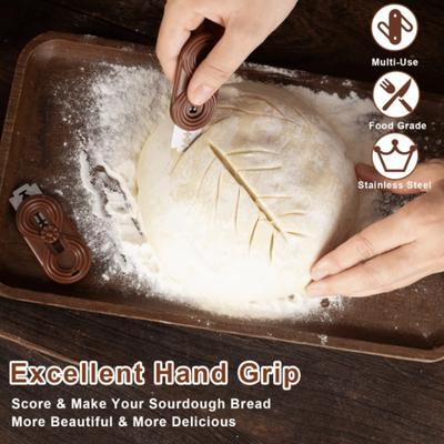 Self-attaching Storage Base Bread Lame Tool Stainless Steel Part Baguette Scoring Tool