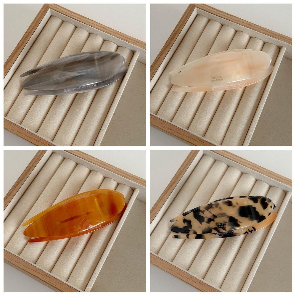 Sweet Leopard Hair Clip Hair Accessories Kroean Style Barrettes Fashion Acetic Acid Duckclip  Daily