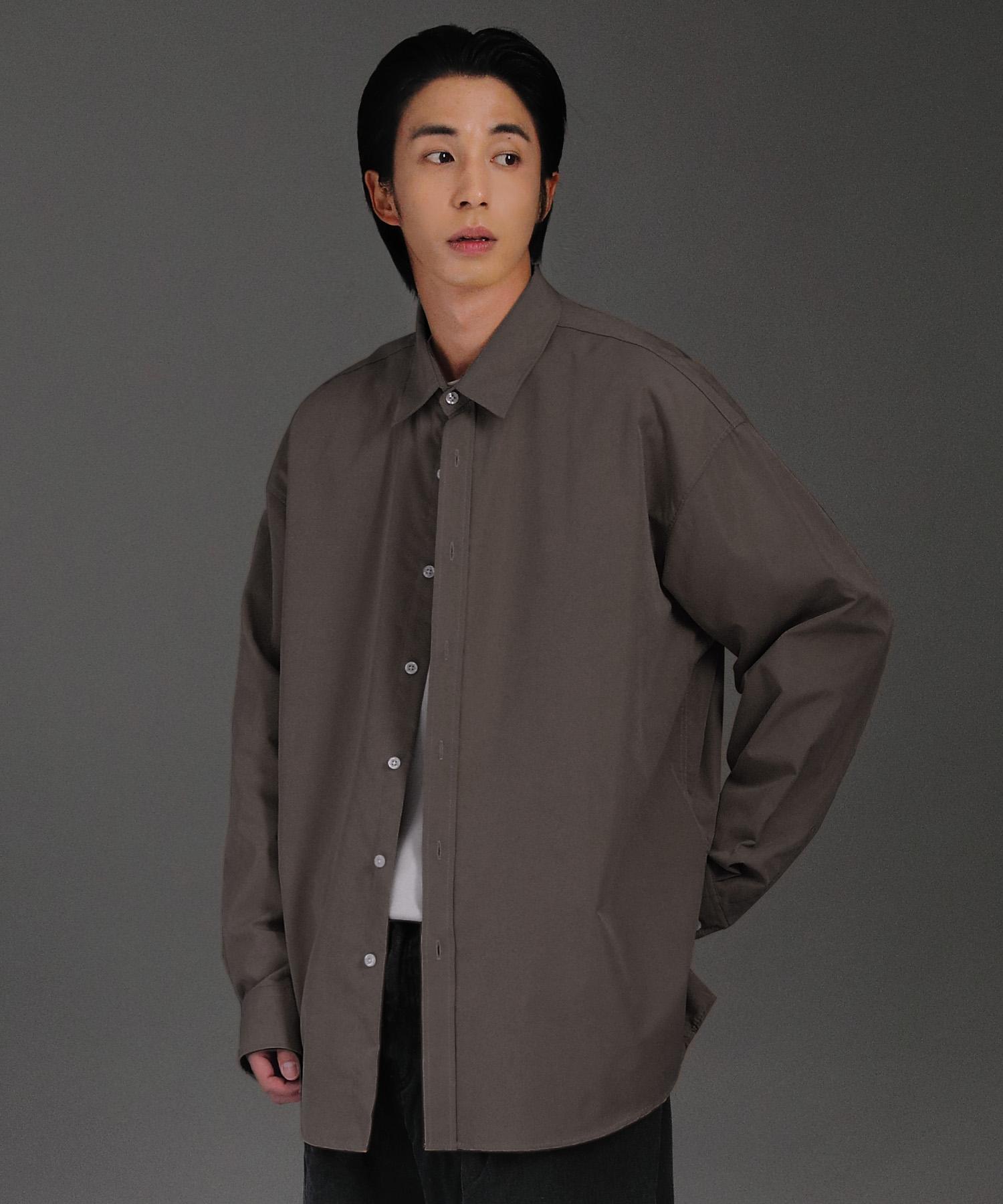 Johnny West Cotton Mix Shirts [Over Fit] (Mud) 48(95)