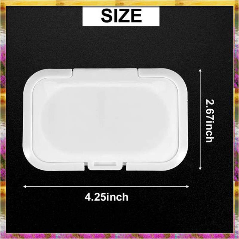 Top Deals 50Pcs Reusable Baby Wipes Lid Baby Wet Wipes Cover Tissues Box Wet Paper Lid