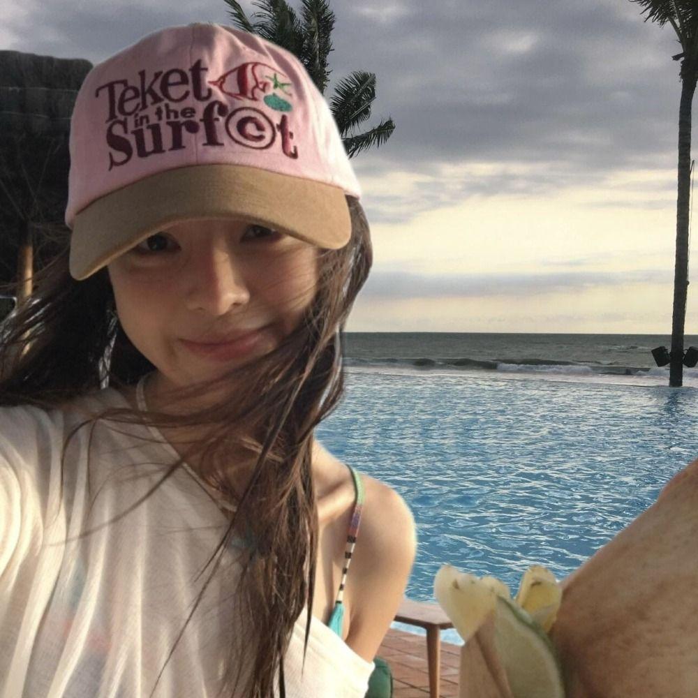 Sunshade Baseball Cap Sun Protection Sunshade Sun Hat Cute Embroidery Letter Baseball Hat  Sports