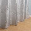 Shower Curtains Flower Embossed Grey Shower Curtain Postal Style Wet Separation PEVA Luxury Dark Dry Waterproof for Toilet 180cm