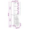 Cabinet Set 2 pcs 33 x 34.5 x 90 cm engineered wood