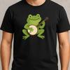 T-Shirt Herren Frosch spielt Banjo Motiv Baumwolle Größe S bis 5XL