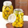Baijie Square Airtight Glass Storage Jar - 1500ml 2-Pack