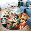 One Piece Round Area Rug Carpet Rug For Living Room Bedroom Sofa Playroom Decor Nonslip Floor Mat