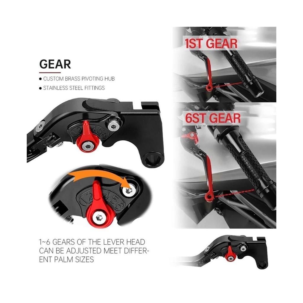 Bike Grip Kit for Yamaha Tricity 125 Tricity 125 2019-2025 Motorcycle Adjustable Brake Clutch Lever Handlebar Grips (Gray)