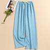 Women's Striped Pajama Pants - Summer Bubble Stripe, Slim, High Waist, Plus Size, Loose, Long Pants for Indoor/Outdoor Wear.