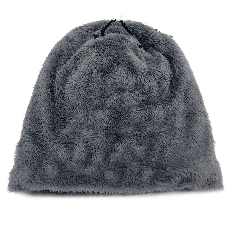 Adult Winter Wool Hat, Men'S Velvet Knitted Hat, Women'S Pullover Scarf, Two-Piece Hat Scarf