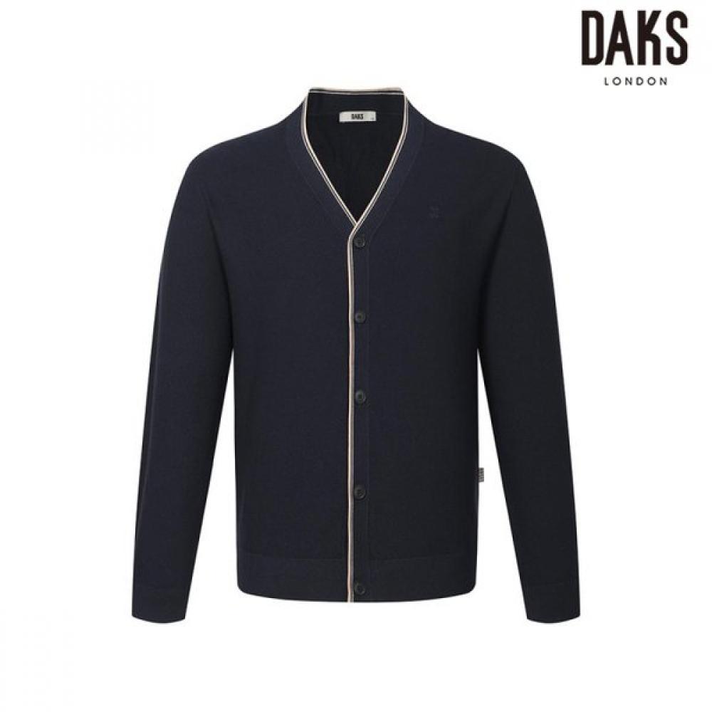 DakS Men S viScoSe Blend Tipping Color Block Cardigan dmp1Swcd101n1 navy/95