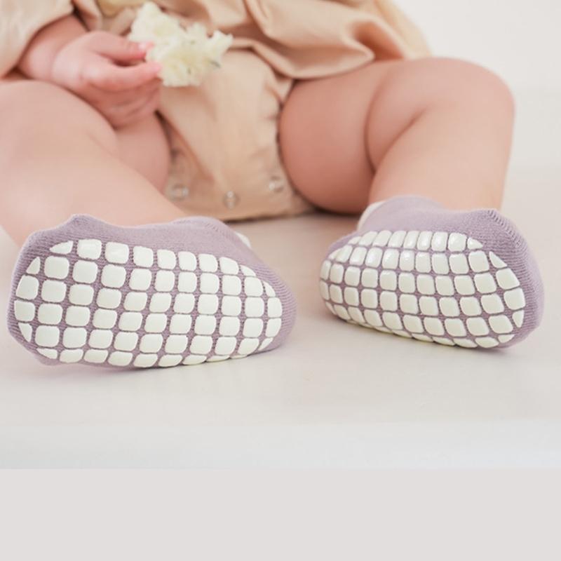 Baby Nonslip Socks Soft & Breathable Floor Socks Cotton Fabric for Toddler Learning to Walk Ages 0 to 3 Year