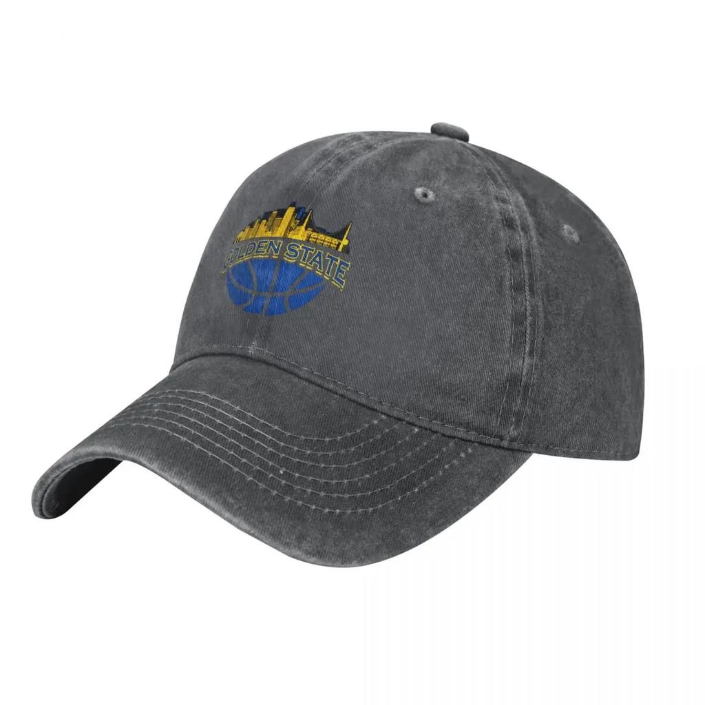 Golden State Skyline Basketball denim Hat Breathable Design Caps Unisex Baseball Cap Unisex