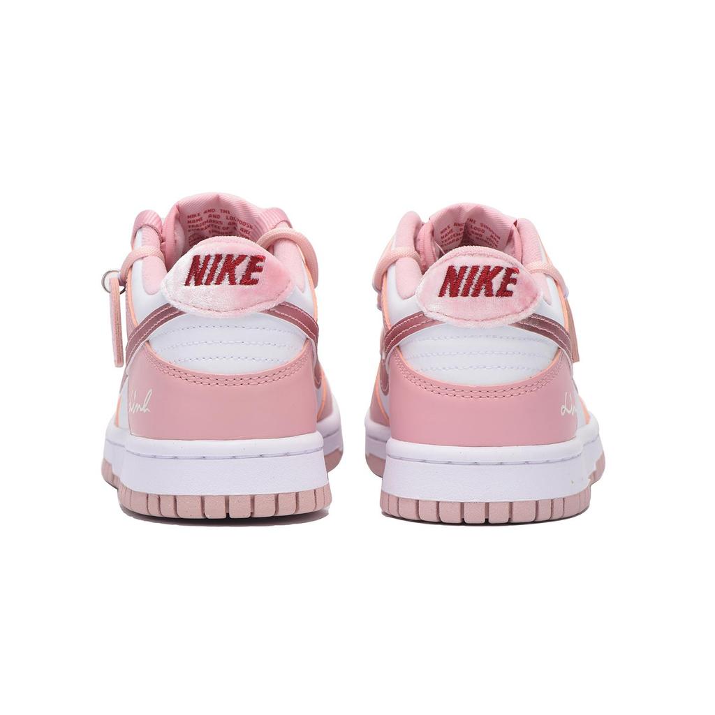 Nike Dunk Chestnut Coverage Slip Resistant Low top Skateboard Shoes Women's Cherry Blossom Pink DO6485-600(Team59-SBOX)