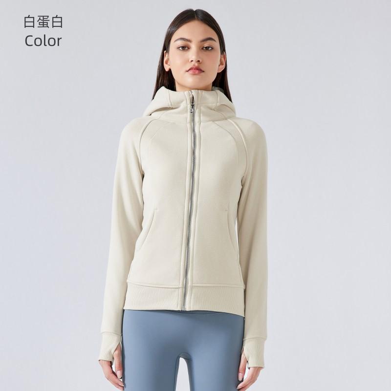 Womens Thick Warm Hooded Jacket Outdoor Fitness Yoga Running Sportswear Winter Active Wear DJ028
