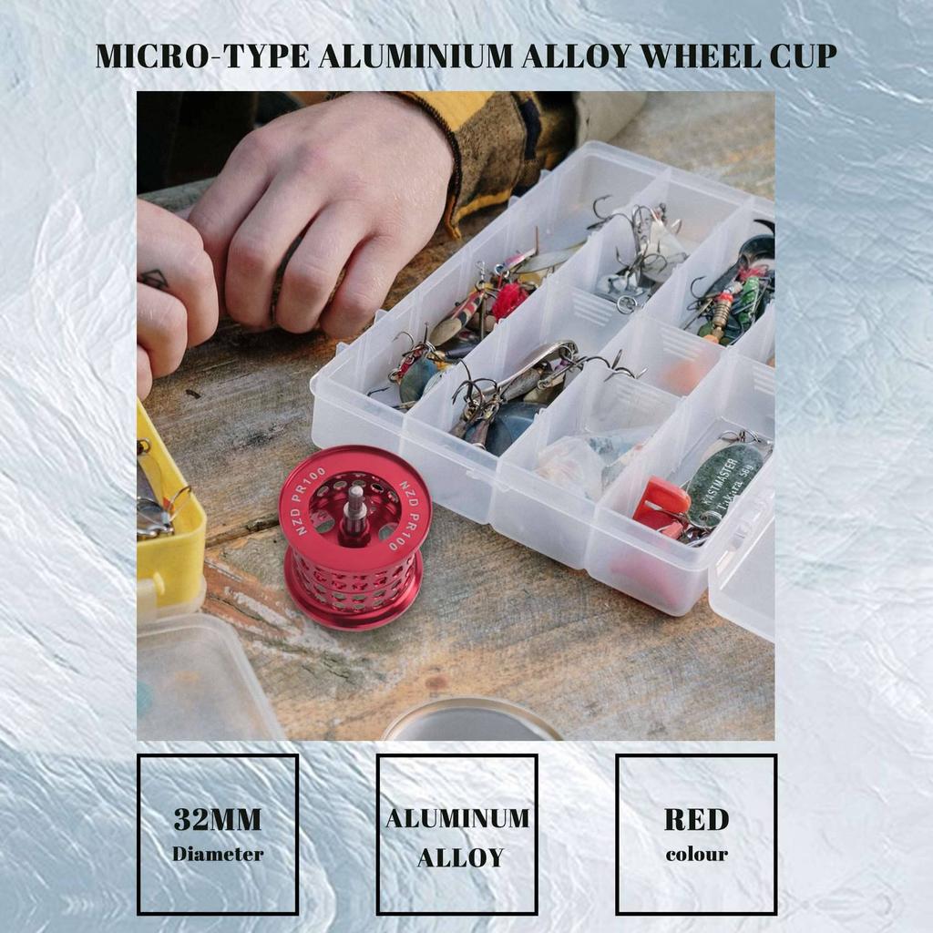 Limnyves Fishing Reel Spool Lightweight Micro Type Aluminum Alloy Wheel