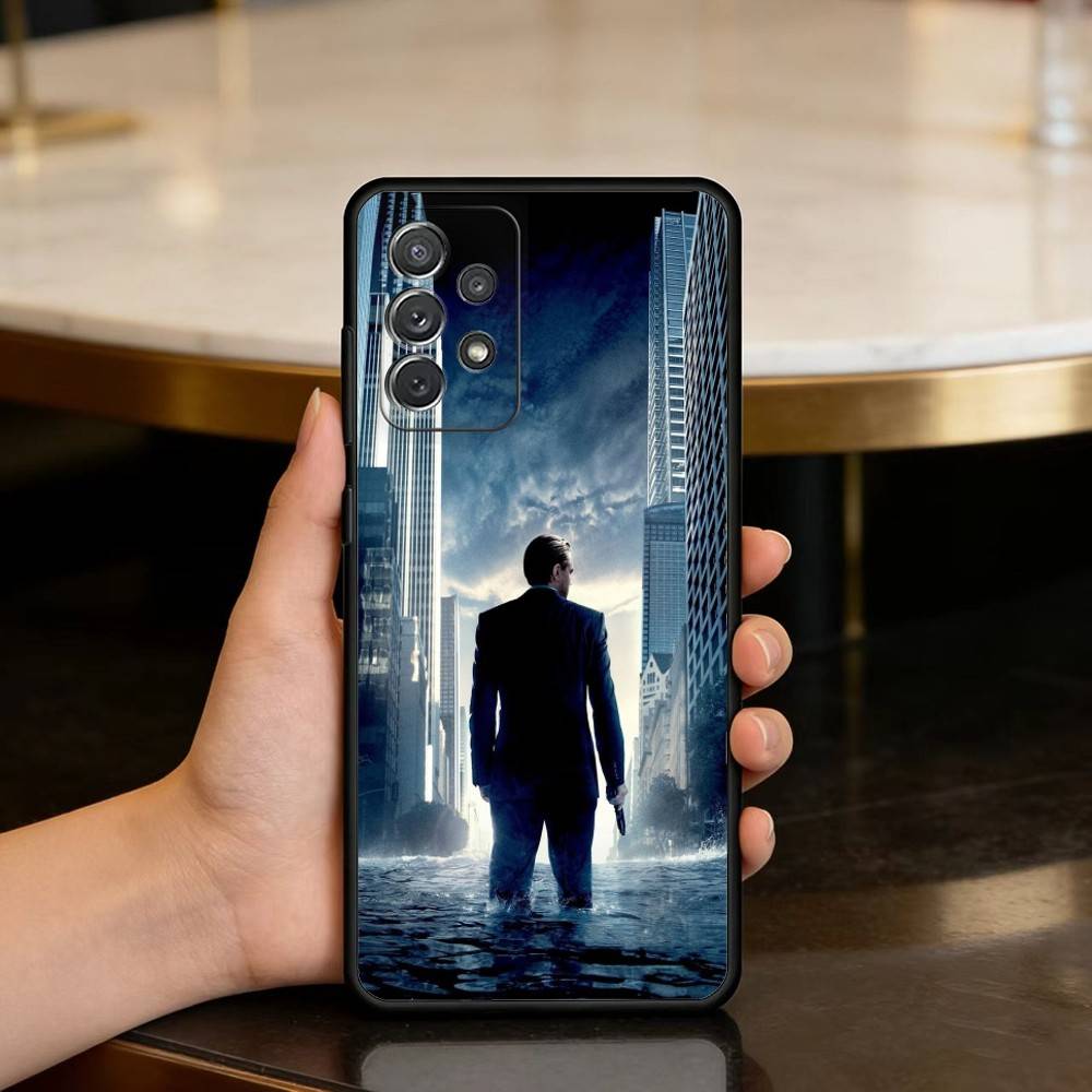 

The S-Space I-Inception-es Soft Silicone Black Cover Phone Case For Samsung Galaxy A73,A72,A71,A70,A53,A52,A51 Samsung a31