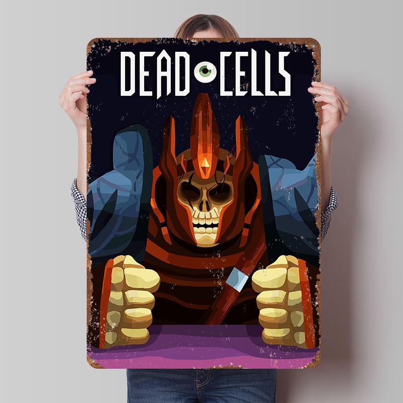 

Dead Cells Game Cover Art Metal Poster Customized Wall Art Retro Vintage Tinplate Signs for Desk Decor Bedroom Decoration Room 7.9x11.8In(20x30cm)