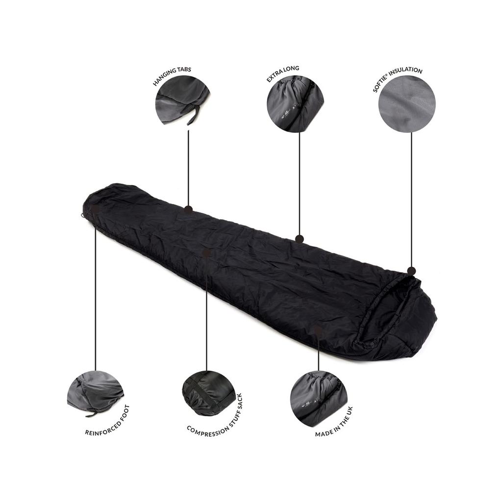 Snugpak Sleeping Softy 3 Light For For Body Heat Military Made In Washable Operating Japanese Bag, Marlin, Zip, Black, Compact, Spring, Summer,