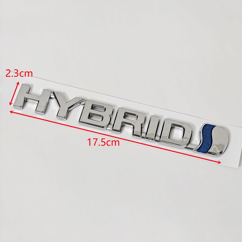 Hybrid ABS Emblem Sticker Rear Tail Badge Logo for Toyota Camry RAV4 Prius Corolla Highlander Avalon C-HR Yaris Car Accessories