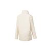 Saucony Solid Color Stand Collar Drop Shoulder Thick Cotton Jacket Women Jackets Light-Beige SC1249062B-WT09