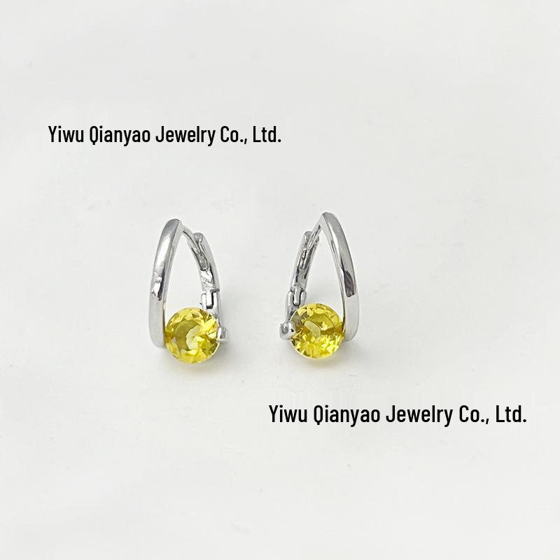 Pendientes Geométricos Coreanos de Circonita: Diseño Elegante, Versátil, Minimalista