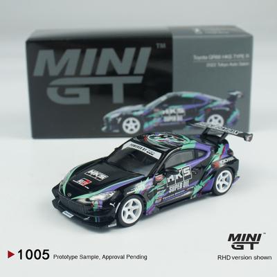 MINIGT 1:64 Toyota GR86 HKS TYPE R 2022 Tokyo Auto Salon MGT Alloy Car Model 1005