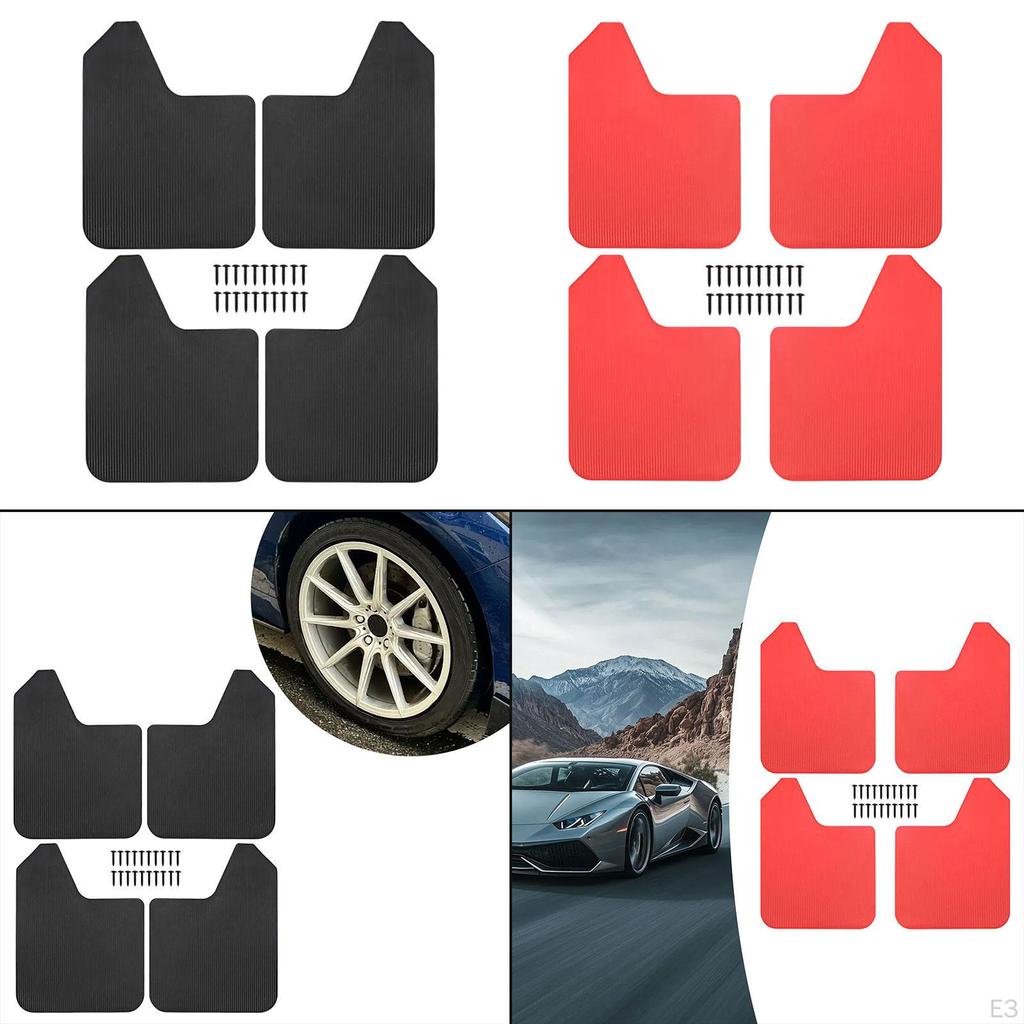 4-pack Stänkskydd för Pickup SUV Van Fram och Bak Fordonsskydd