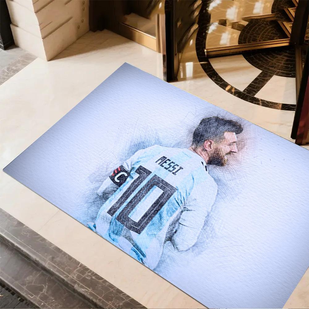 Electric Soccer Legend Carpet Suitable for Playrooms Kitchen Hallway Study room Antislip Carpet Decorate Offices Gift for Festivals