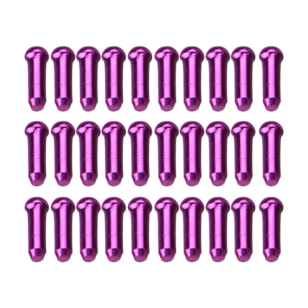 30Pcs Bike Cable End Caps Durable Bike Inner Wire Gear Aluminum Alloy Bike Cable Caps for Cycling Road Bike Replacement