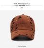 New Autumn/Winter Retro Distressed Letter Embroidery Hip Hop Duckbill Cap